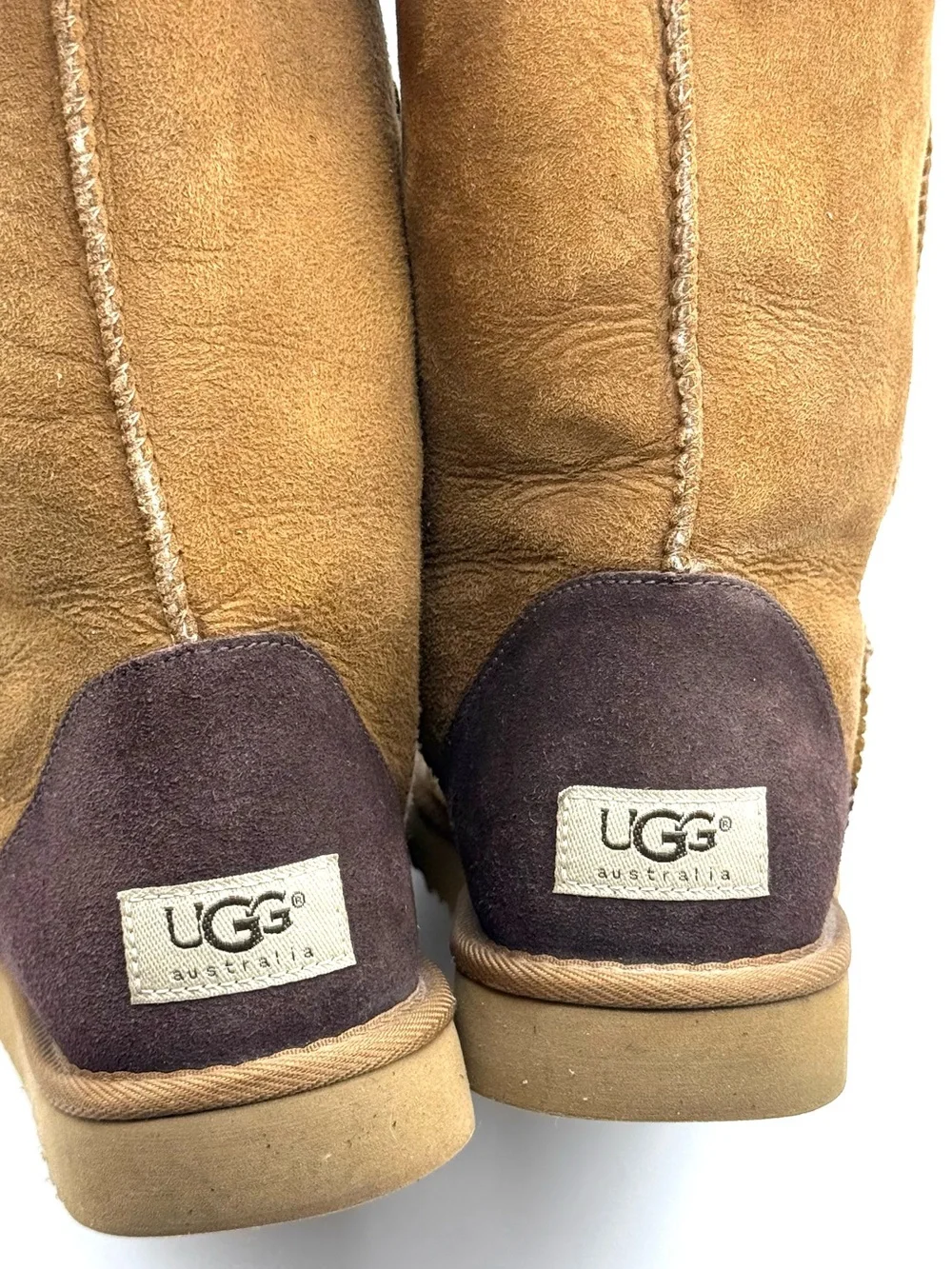 Ugg Australia Classic Tall Boot 5818 Brown Colorblock Patchwork Vintage 2000s